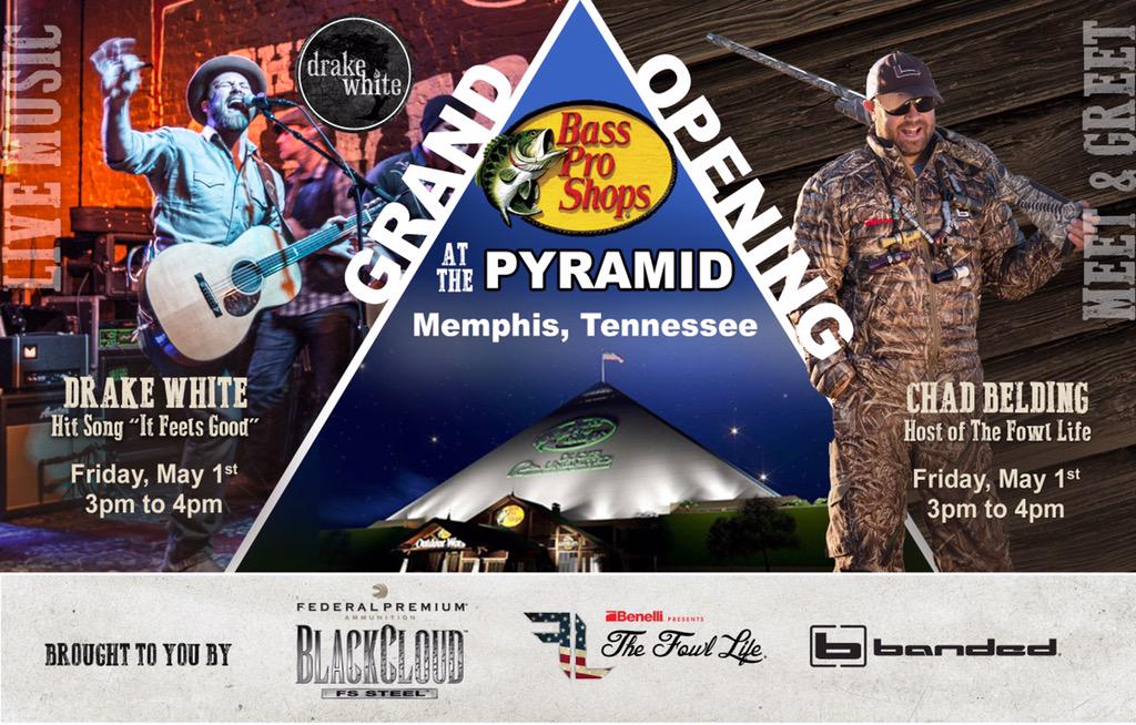 BandedBrands's tweet photo. Come visit us at the @BassProShops Pyramid Grand Opening in #Memphis this weekend! http://t.co/DqEcdGmCPV