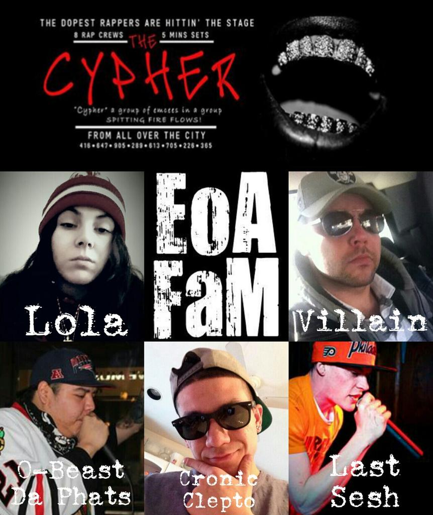 TheRealOBeast's tweet photo. @LMaria2311 @Villain6669 @ChronicClepto @LastSesh and #MeMyselfandI will be representing for #EoAFaMRecords http://t.co/UM1et6IExp
