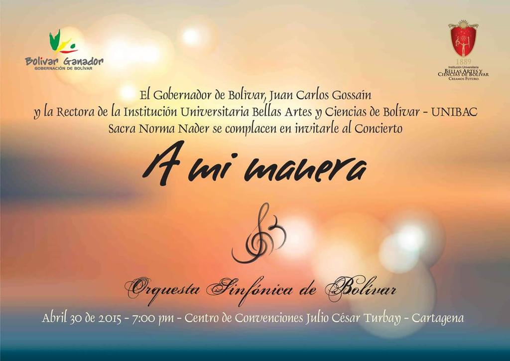 UnibacBolivar's tweet photo. Este jueves 7pm Centro de Convenciones, Clausura del ovacionado ciclo de conciertos #AMiManera #SinfónicaDeBolívar http://t.co/wCwDsds0Xz