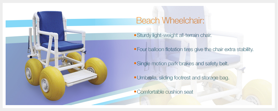 Did you know that you can enjoy the beach even if you have limitations? Rent the Beach wheelchair today!