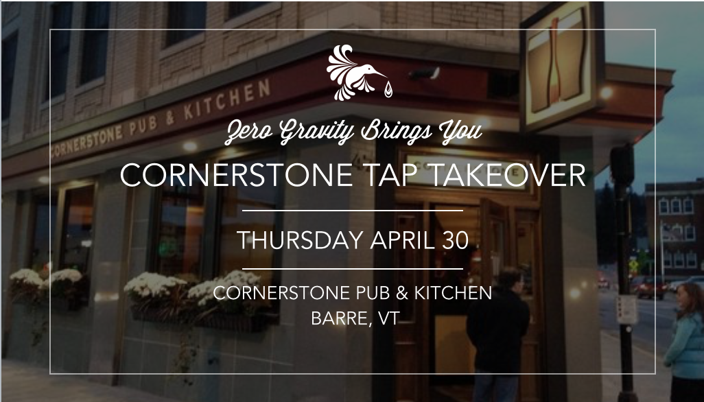 zerogravitybeer's tweet photo. Look out Barre, we’re taking over @cornerstonepk on Thursday. #vtbeer http://t.co/zPRQOGKF3J