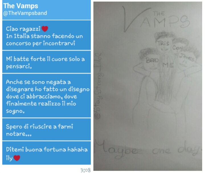 StayStrong_Idol's tweet photo. So di essere una delle tante...ma spero davvero di farcela❤ 
 @cleotoms  @Cioepanini ♡ #MeetTheVampsWithCleoAndCioè http://t.co/UGx7R3F88b