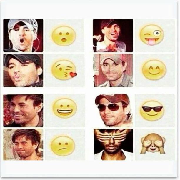 enriqueiglesias's tweet photo. 😮😘😀😕😜😊😎🙈 http://t.co/JUCnmtqps0