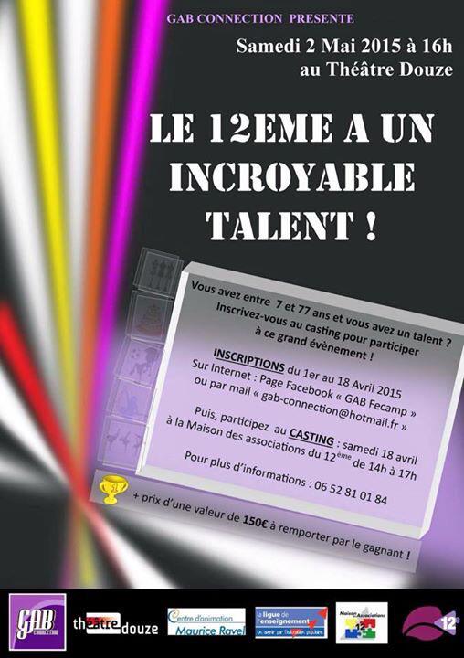 GABConnection's tweet photo. C'est samedi! Venez nbreux découvrir nos talents de 8 à 83 ans! @FadilaTaieb @MaisonAssos12 - entrée gratuite! http://t.co/bqP0x6SE9f