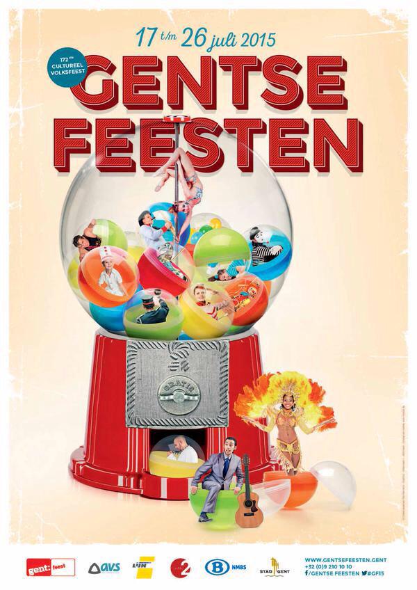 Mega fan van de affiche voor de #GentseFeesten2015! Kan al niet meer wachten! @UiTinGent