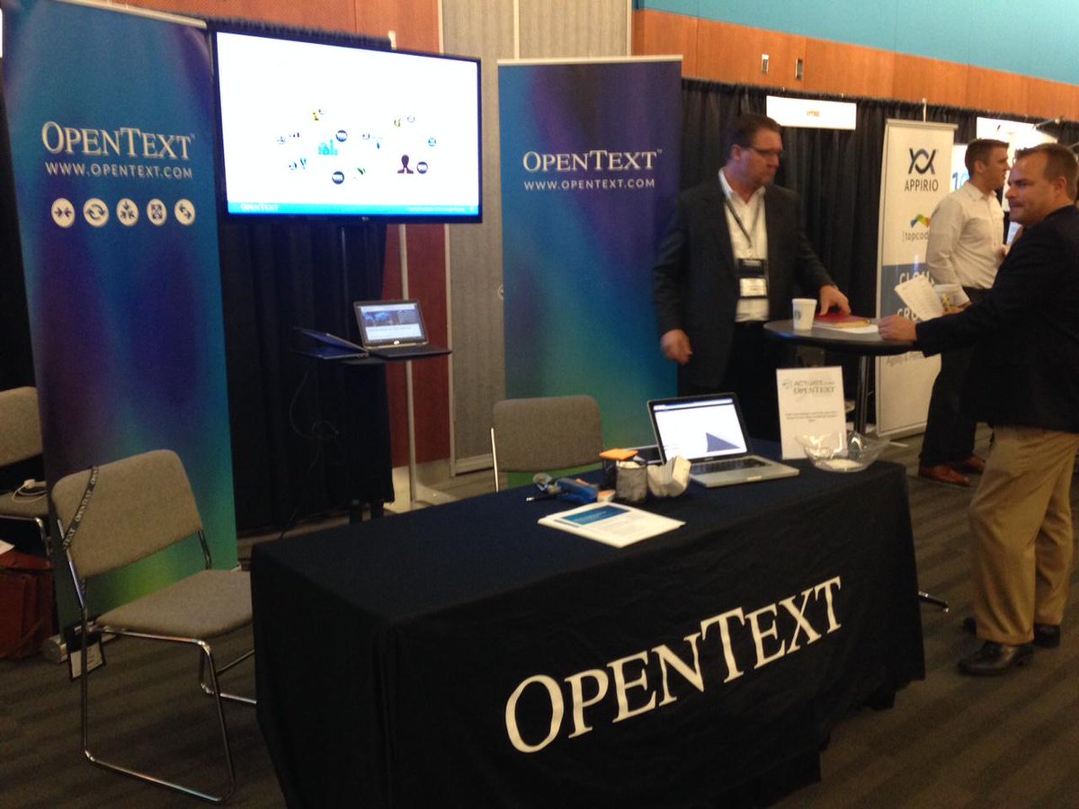 Stop by and see #OpenText at the #DataWest15 Booth 111
