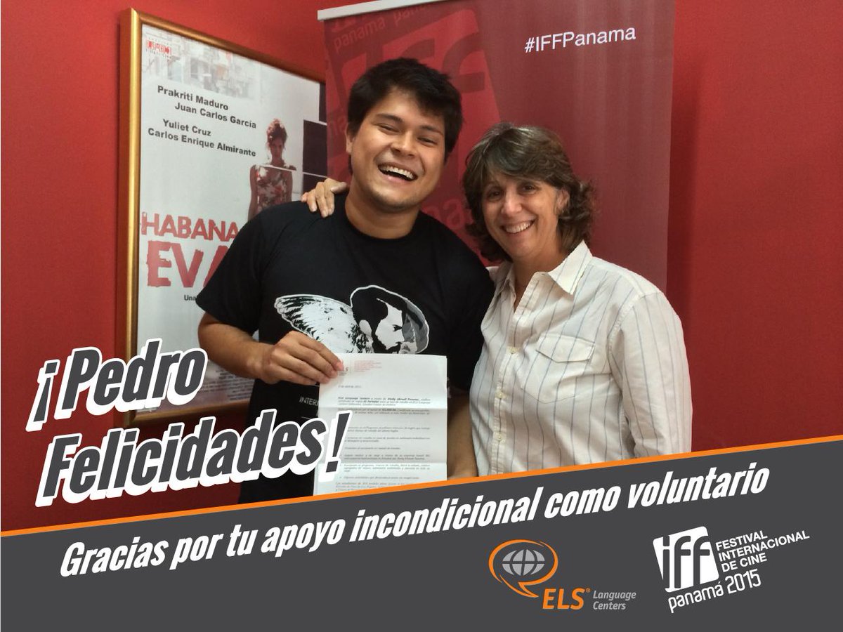 IFFPanama's tweet photo. Conoce a @pp12rr, voluntario estrella #TeamIFF y ganador de un curso de inglés en el extranjero gracias a @ELSPanama! http://t.co/WLGqa2GPaL