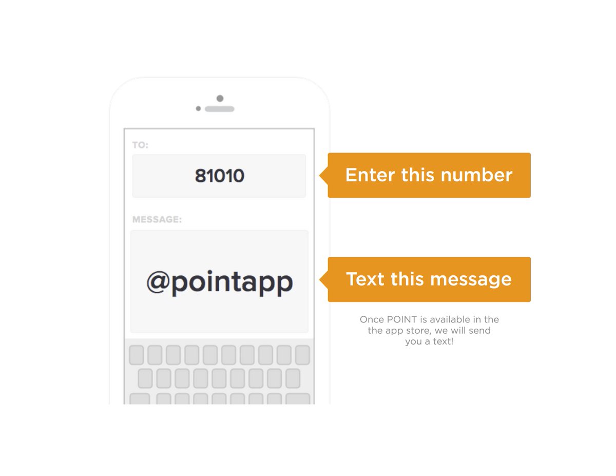 pointapp's tweet photo. You're on your phone, don't try to deny it! Close twitter, open messages, text 81010 and say @pointapp! #getpoint http://t.co/pX8xmQtesf