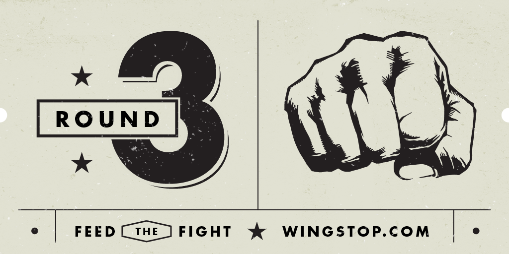 wingstop's tweet photo. Which fighter could slam the most wings, #MayPunch or #PacPunch? Tweet and there may be a gift card in it for you. http://t.co/nZ4oPqR78C