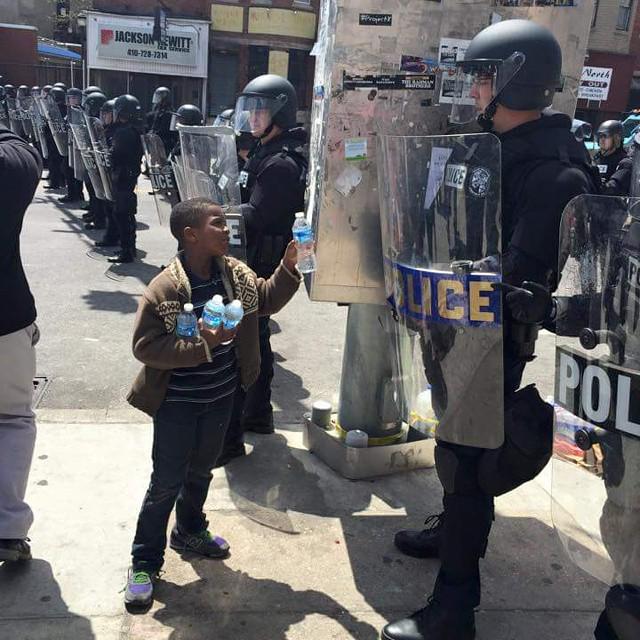 Our thoughts continue to stay with the <a href="/BaltimorePolice/">Baltimore Police</a> <a href="/BaltimoreFire/">Baltimore Fire</a> and departments assisting. #BaltimoreRiots