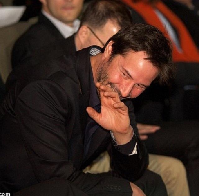 MarieMooneyQuig's tweet photo. For all my Keanu fans a little shot of happiness.... http://t.co/xhFr05piNA