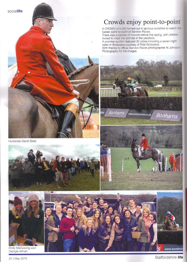 Catch us on page 20 of the May edition of <a href="/staffslife/">Staffordshire Life</a> in the social pages. #sandonpics #pointtopoint #gopointing