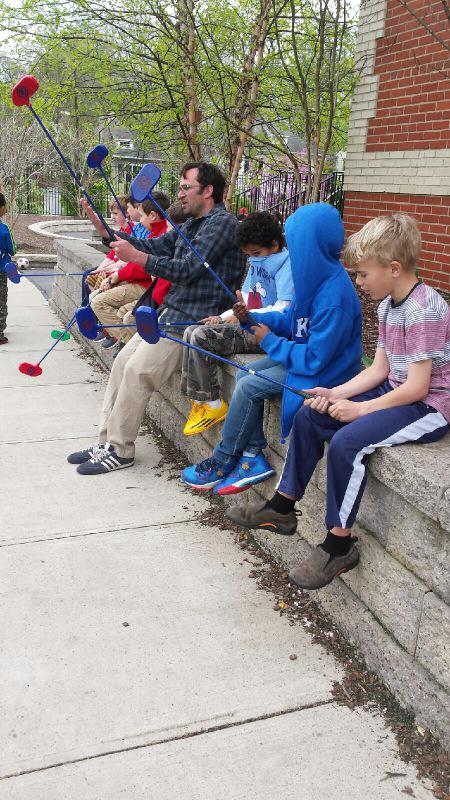 EatonSchool's tweet image. Future Tiger Woods @EatonSchool. Golf enrichment- a hole in one@dcpublicschools