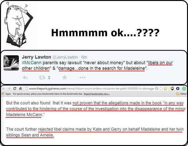 Syn0nymph's tweet image. @jontait42 @JerryLawton Hmmm indeedy  *Scratches head* #notproven #rejected #mccann