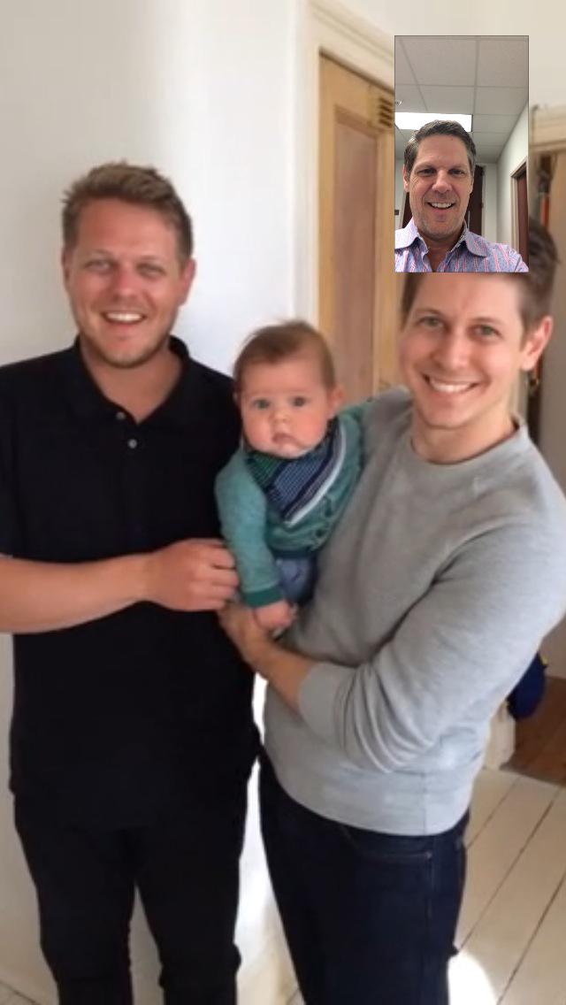 PastorRonLewis's tweet photo. Skype call with 2 of my sons and g-son in Edinburgh, Scotland.  @XianLewis @Nathanilewis and baby #huge Anders #rugby http://t.co/OPITcTAdTi