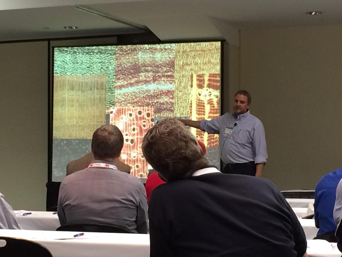Exotic wood seminar with <a href="/fsWoodLab/">Forest Products Laboratory</a> researcher Dr. Alex Wiedenhoeft at #nwfaexpo