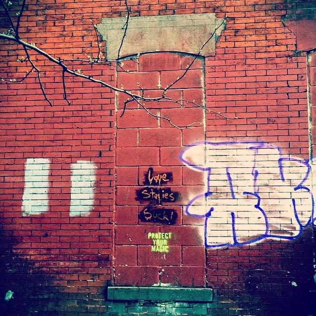 foxxinthefield's tweet photo. Hell's Kitchen #protectyourmagic #lovestoriessuck #nyc #hellskitchen #streetart #graffiti #nycstreet http://t.co/zBFz7NmPXn