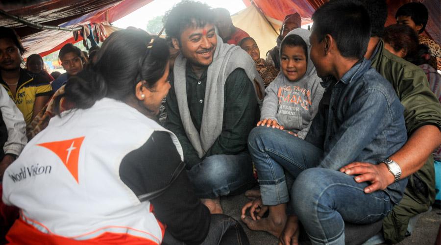 WorldVisionUSA's tweet photo. Aaram's family lost their home in the #NepalEarthquake. Please continue to #PrayforNepal. http://t.co/NlReowcE7k http://t.co/kOOmRhoIz5