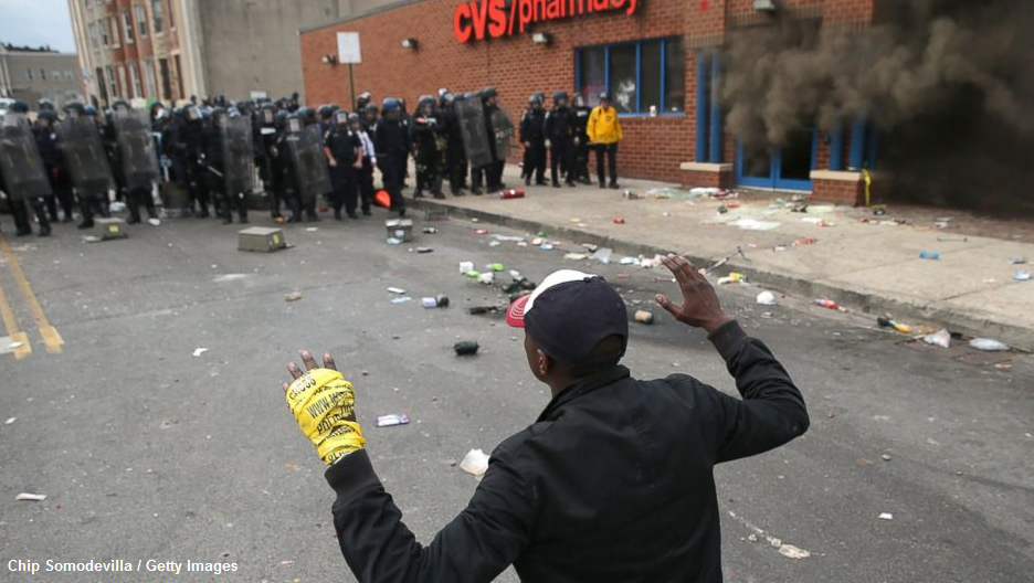 ABC's tweet photo. "Whether they are thugs, gang members, or people that are frustrated... they want to be heard" http://t.co/Drk6uPX4F7 http://t.co/euPKDBghq4