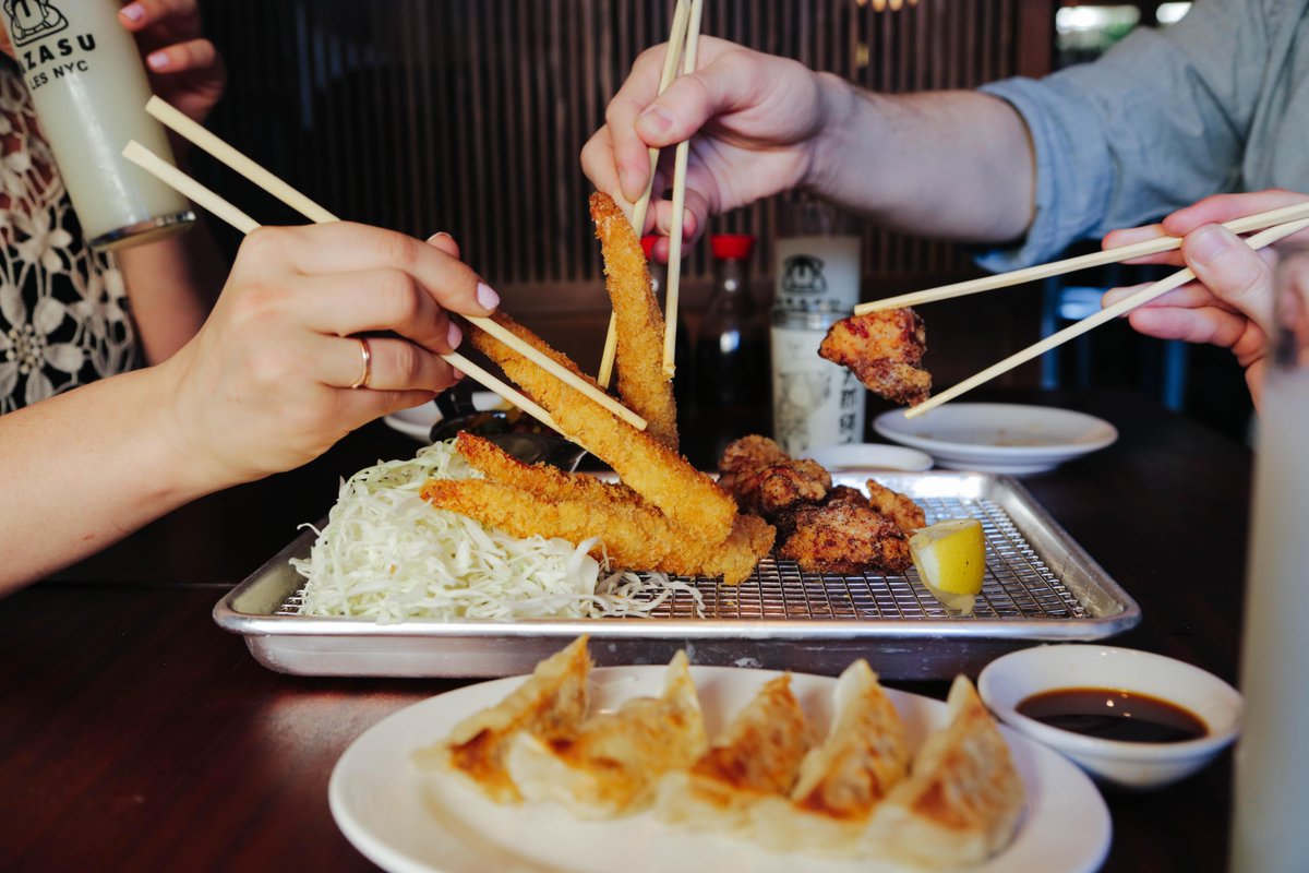 Who wants to stay in on a gorgeous Tuesday? Grab a group of friends &amp; share small plates of delicious food! #izakaya