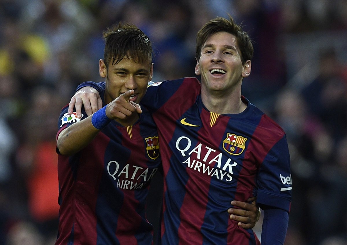 BBCSport's tweet photo. FT: Barcelona 6-0 Getafe. Win moves Barcelona five points clear at the top of La Liga: http://t.co/fUi7Bk6vAG http://t.co/LGCPPoZIVc