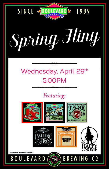 Join us tomorrow for the <a href="/Boulevard_Beer/">Boulevard Brewing Co.</a> Spring Fling! Flights will be available! <a href="/BoulevardMN/">BoulevardBrewing MN</a> @WirtzbevMN <a href="/freertf/">Ryan F</a>