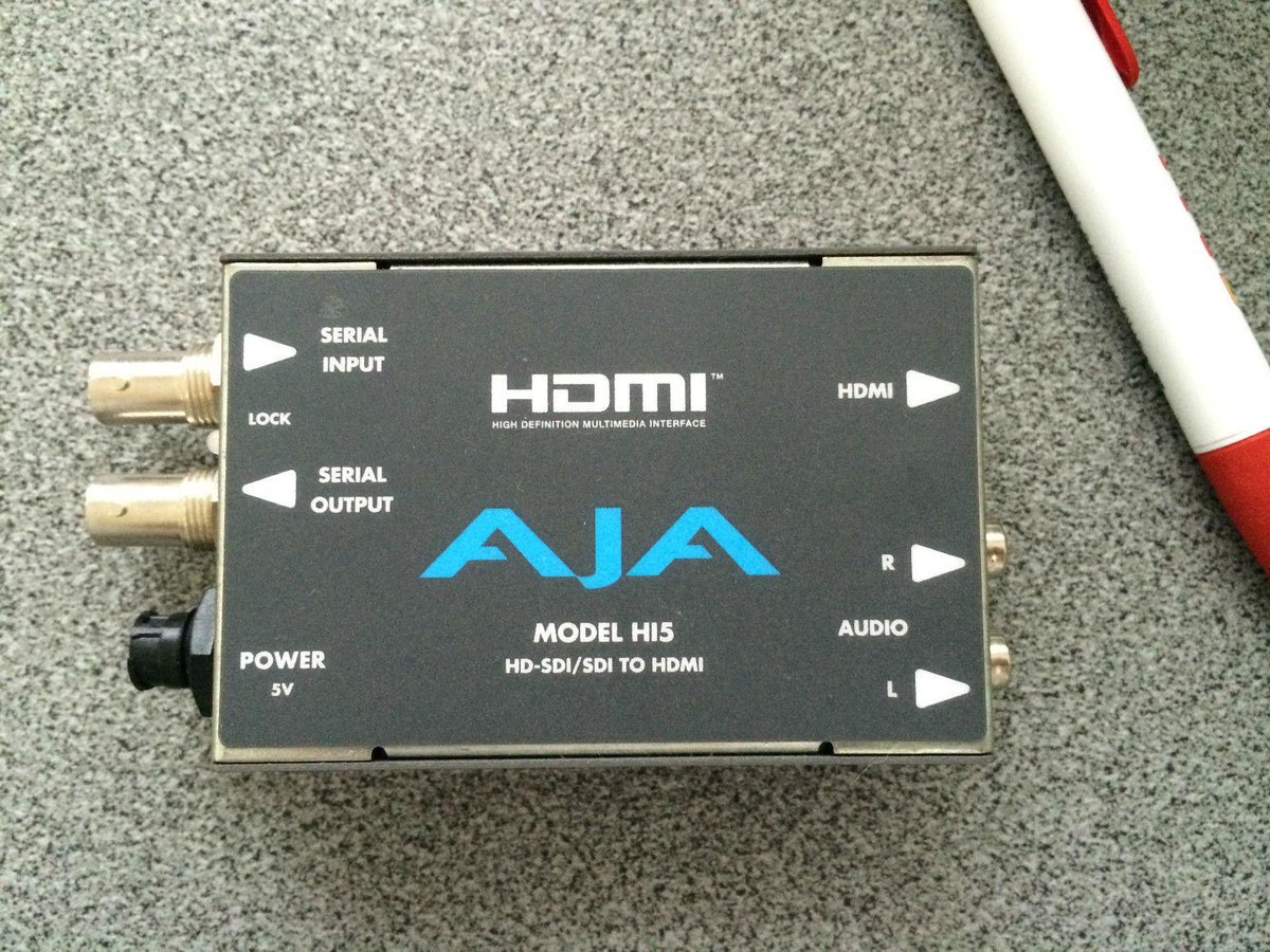 davidmaurits's tweet image. #AJA #Hi5 #HDSDItoHDMI AV #Converter #ebay
HD-SDI to HDMI for driving HDMI monitors
tinyurl.com/qzuvr9y