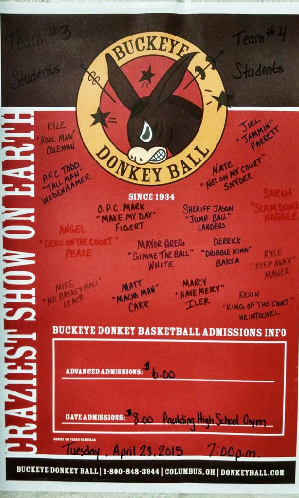 Paulding_MS's tweet photo. Fun high school fund raiser tonight! #DonkeyOfTheDay #PantherPride http://t.co/znYHUYadBS