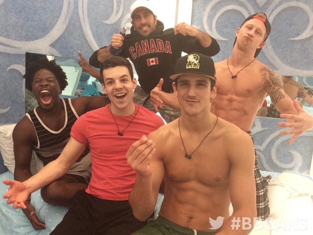 BigBrotherCA's tweet photo. #BBCAN3 boysclub http://t.co/7TQxJ9dcjE