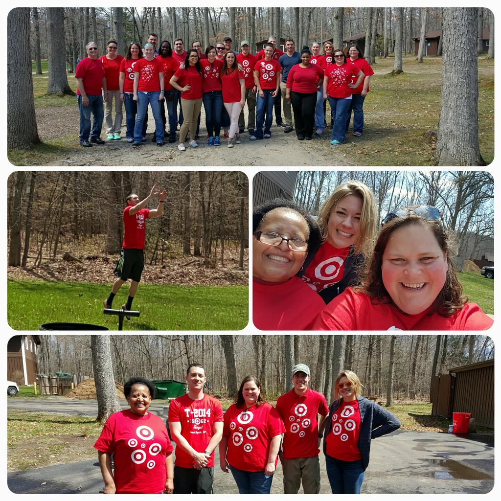 SherriStPierre's tweet photo. #targetvolunteers getting it done at Camp O'Malley. #teamwork #Lovemyjob #bestinthecommunity @annelise_storm http://t.co/TAI9K2kPgj