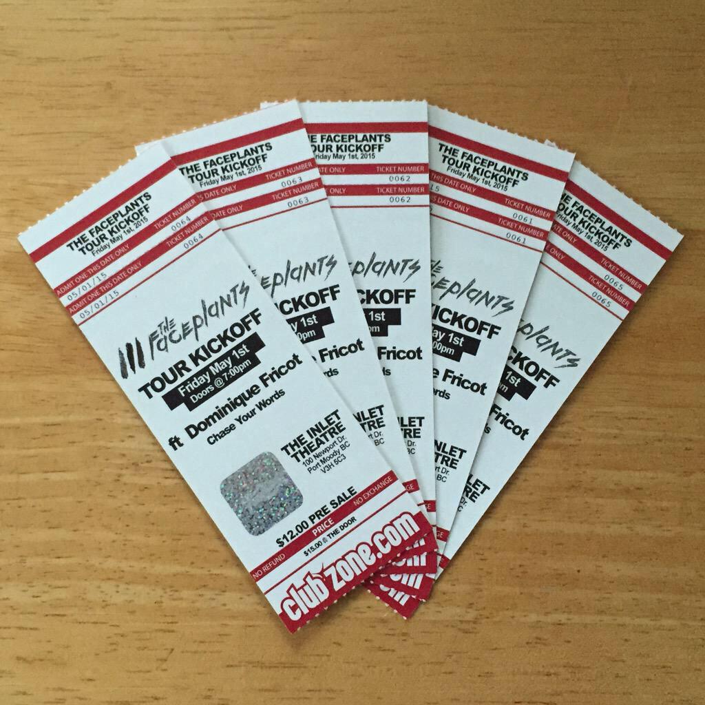 CYW is going to play a show with the faceplants and Dominique Fricot this Friday!