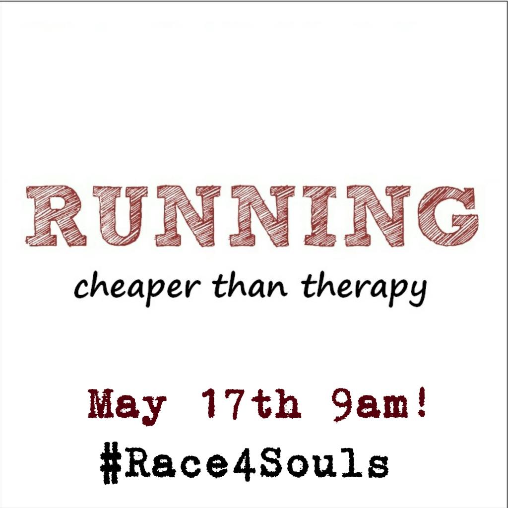 Race4Souls's tweet photo. Half price entry using the code "NGC10" !
One morning, thousands of lives impacyed ...and cheaper than therapy!!! http://t.co/dyUk3cF1U7
