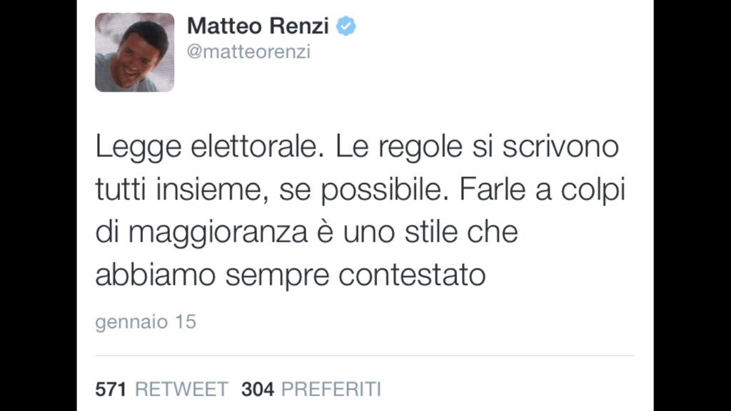 Perché a noi italiani ci piace la coerenza.