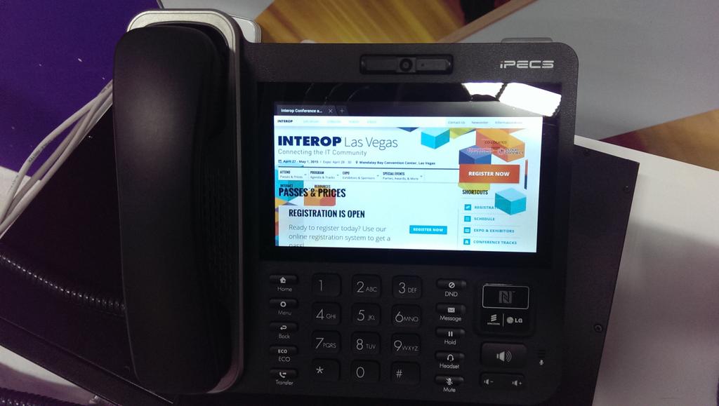 JBarneyEricsson's tweet photo. Be sure to see our Android-based VoIP UC desksets at #Interop2015 ! http://t.co/wUISfyE28l