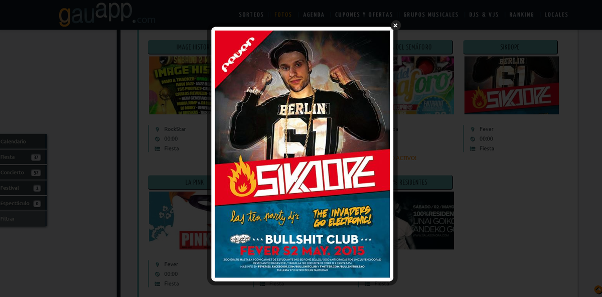 gauapp's tweet photo. Esta vez SI! Sorteamos 2 entradas para @Sikdope en @BullshitBilbao con @LasTeaPartyDjs @invadersgo ! RT &amp; FOLLOW! http://t.co/WucBCAIbFU