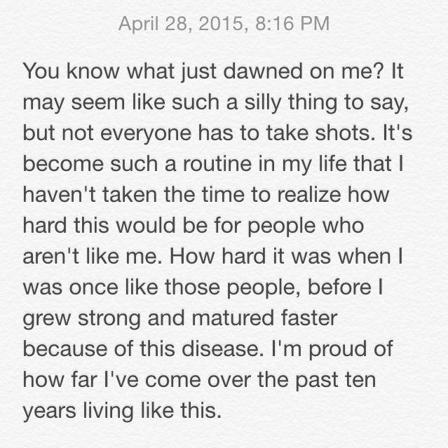 T1DTeens's tweet photo. Sometimes it's necessary to take a second and appreciate just how strong we really need to be in order to live. http://t.co/a1xjS9860y