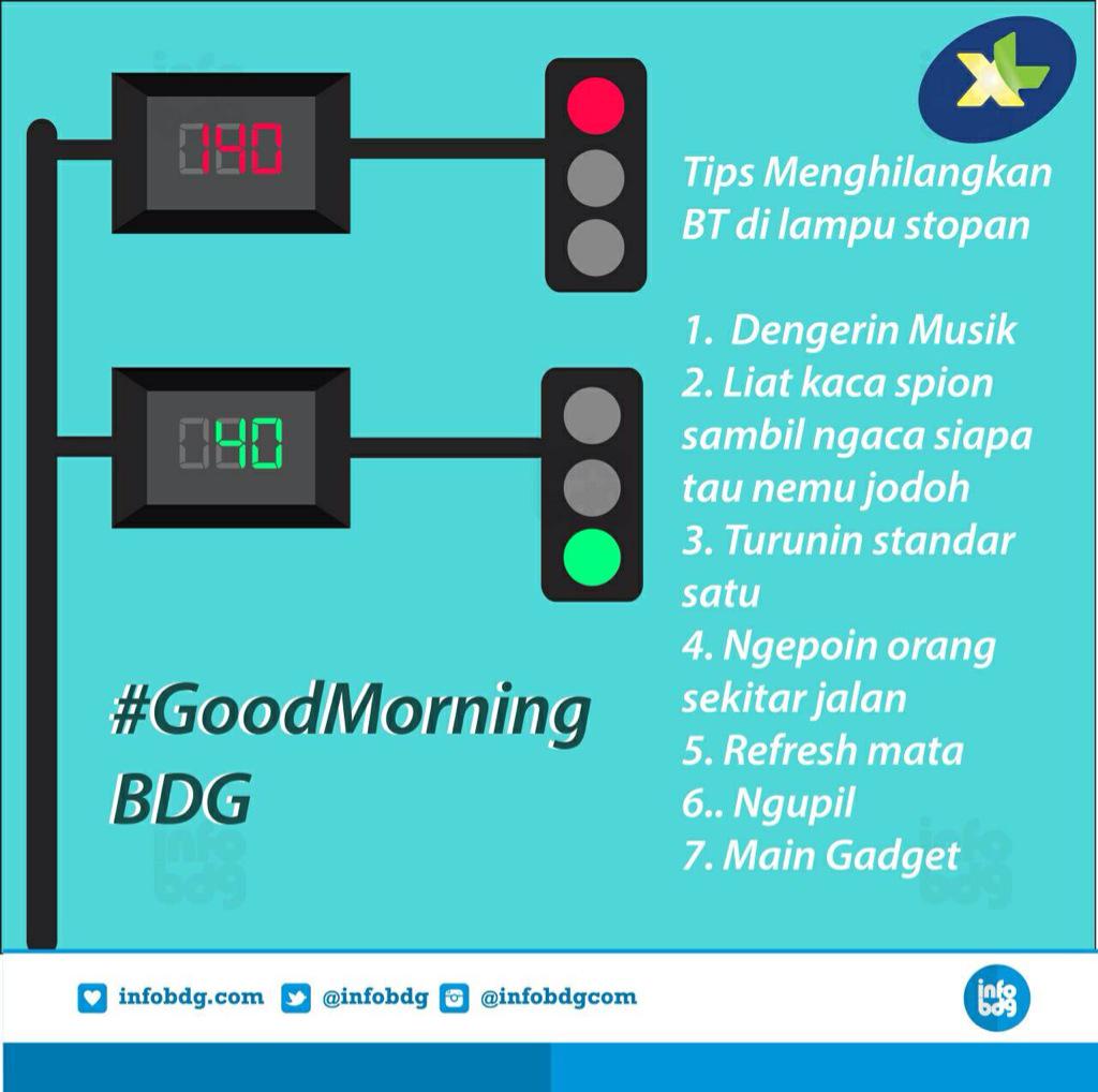 infobdg's tweet image. Taruwit yg suka bete nunggu di lampu stopan, Nih ada tipsnya! Warning: jgn dilakuin pas jalan yah! #GoodMorningBDG