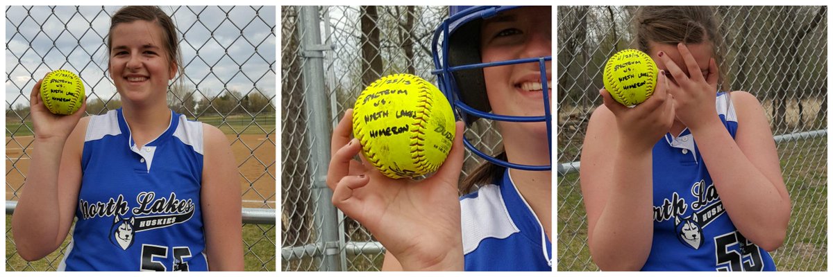 NLACharterK12's tweet photo. Maggie helping her cause vs. Spectrum with a big HR in a tough loss. #ForeverModest Stats: http://t.co/GsfCn4ALds http://t.co/4A95bl475r