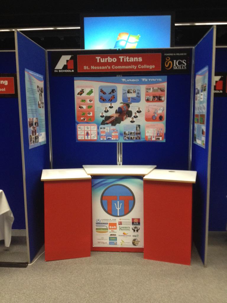 TitansTurbo's tweet photo. All ready for the F1 in Schools Nationals tomorrow! #techweekirl #F1inSchools http://t.co/DUsIdpPD8H