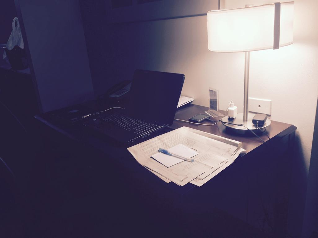 SmallScribe's tweet image. My neat office in Houston TX. Working while here