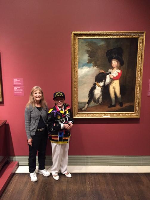 SmallScribe's tweet image. Norma and me at Museum of Fine Arts Houston TX.