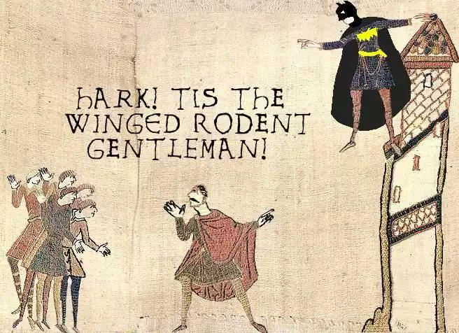 hlizzy94's tweet photo. The dark ages had superheroes!? #uakronwh #batman http://t.co/iOZvKL9KIT
