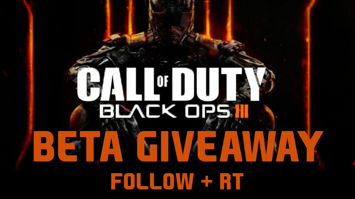 BlackOps7News's tweet image. We have 10x BLACK OPS 3 BETA CODES TO GIVEAWAY. #BlackOps3
PS4, Xbox One &amp;amp; PC.

TO ENTER:
RT &amp;amp; FOLLOW