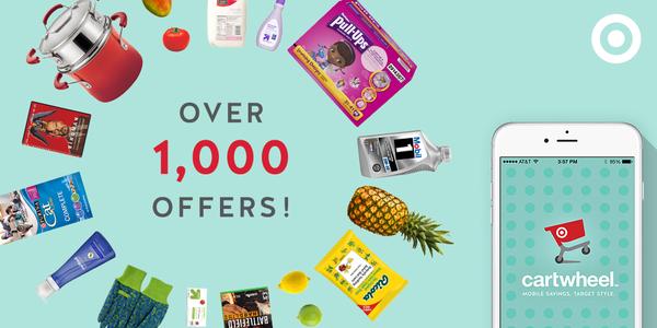 cbstrouse's tweet photo. Big savings alert: @Target #Cartwheel now has over 1,000 offers. Check 'em out. http://t.co/vIqX8lqYGf #targetscoop http://t.co/igWwu9rnuG