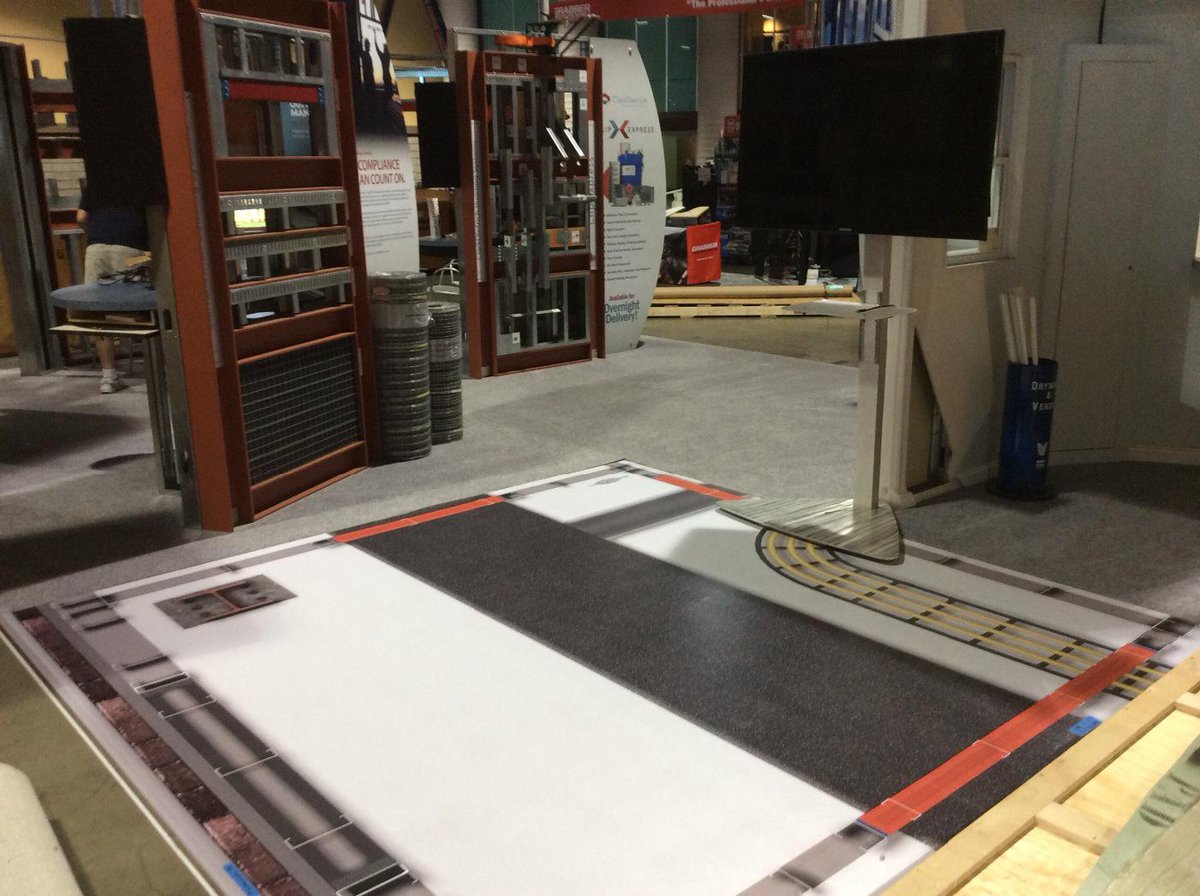 CLARKDIETRICH's tweet photo. Final booth preparations for our BIM and GTP demo tomorrow at #INTEX15, booth 311 http://t.co/d7FdoaXLpi