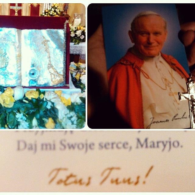 Daj me Swoje serce, Maryjo: Dame tu corazón, María. #Reliquias #Sangre #SanJuanPabloII #VirgenDeFatima