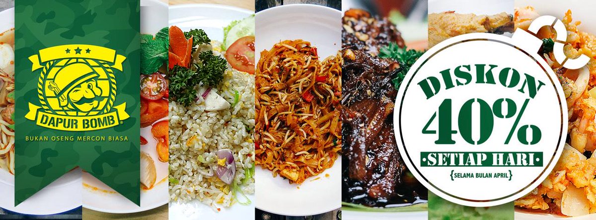 TODAY! Nasi Goreng semua variant komandan! 40% DISKONNYA! Cihui! #kulinerBandung #diskonBandung #infoBandung #Viral