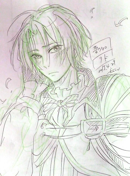 リドらくがき。好きなんだよ・・・! #夢100