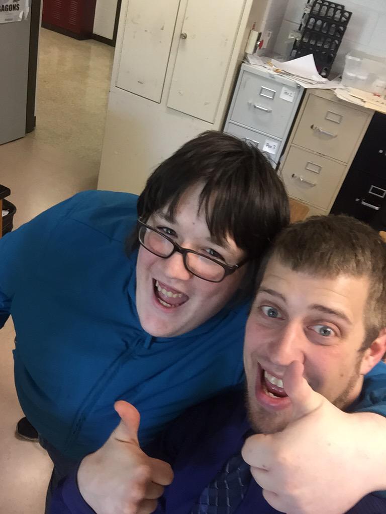 DHSchemteacher's tweet photo. Had an awesome #seniorshadowday with my senior shadow @yinyang100202, excited to see him and all #2015 graduate!! http://t.co/AA6EfVOfbm