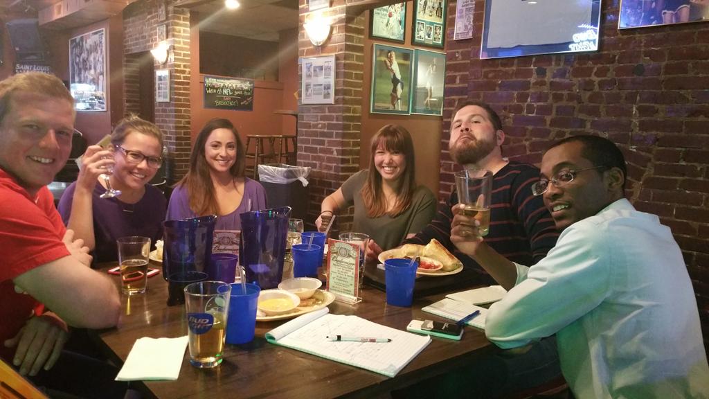 YSCP_STL's tweet photo. YSCP Board working hard last night. We've got a good event in store for May! http://t.co/jzuCZXyPzO